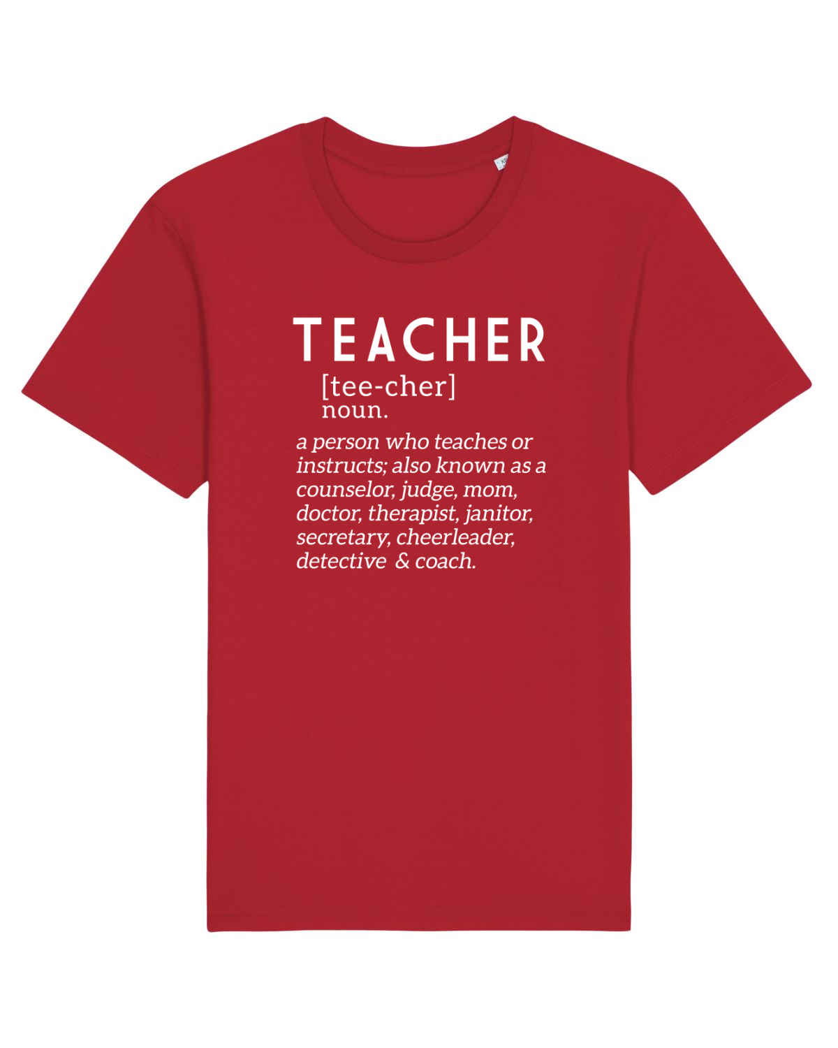 Tricou mânecă scurtă Unisex Rocker Red