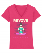 Revive and Relax Tricou mânecă scurtă guler V Damă Evoker