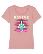 Revive and Relax Tricou mânecă scurtă guler larg fitted Damă Expresser