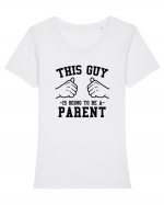 Parent Tricou mânecă scurtă guler larg fitted Damă Expresser