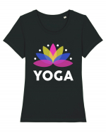 Yoga Tricou mânecă scurtă guler larg fitted Damă Expresser