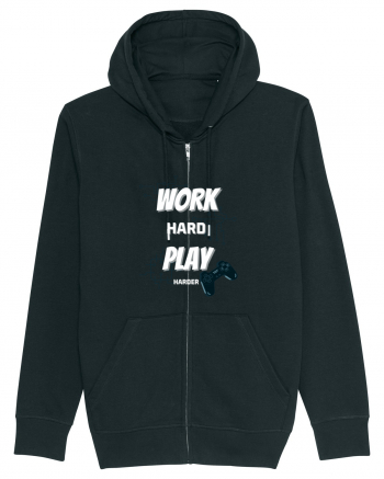 Work Hard Play Harder Black