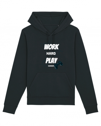 Work Hard Play Harder Black