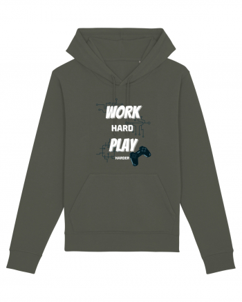 Work Hard Play Harder Khaki