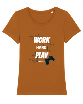 Work Hard Play Harder Roasted Orange