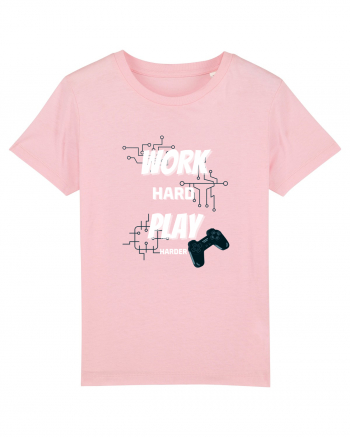 Work Hard Play Harder Cotton Pink