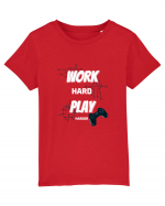 Work Hard Play Harder Tricou mânecă scurtă  Copii Mini Creator