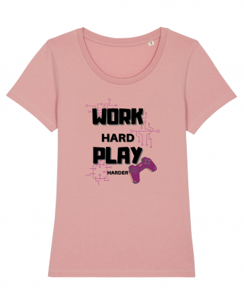 Work Hard Play Harder Canyon Pink