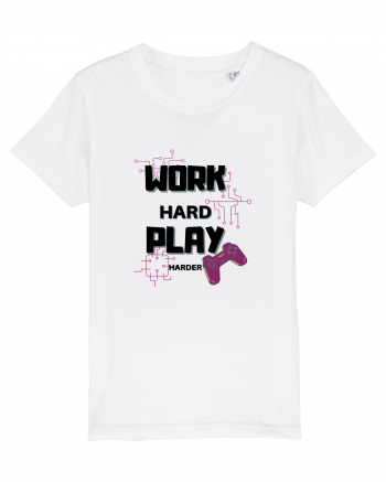 Work Hard Play Harder White