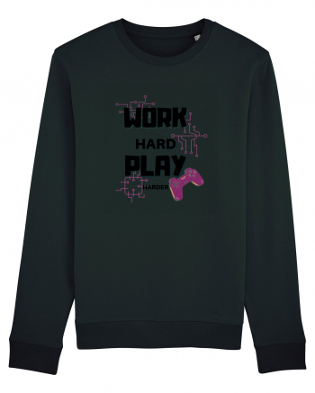 Work Hard Play Harder Black