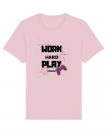 Work Hard Play Harder Tricou mânecă scurtă Unisex Rocker