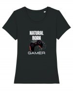 Natural Born Gamer Tricou mânecă scurtă guler larg fitted Damă Expresser