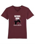 Natural Born Gamer Tricou mânecă scurtă guler V Bărbat Presenter