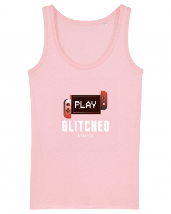 Glitched Reality Cotton Pink