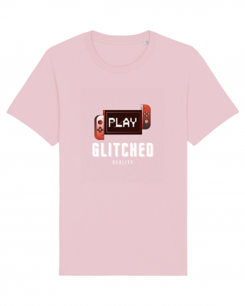 Glitched Reality Cotton Pink