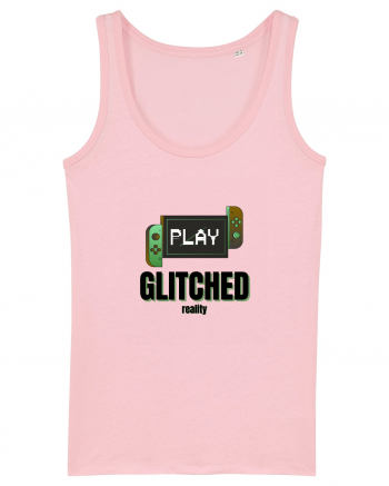 Glitched Reality Cotton Pink