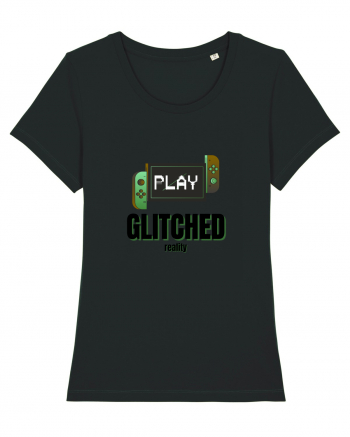 Glitched Reality Black