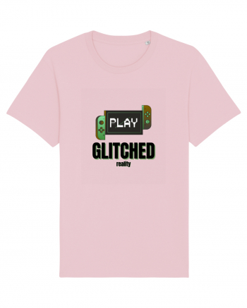 Glitched Reality Cotton Pink