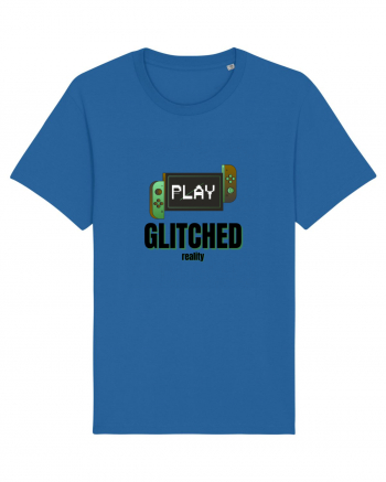 Glitched Reality Royal Blue
