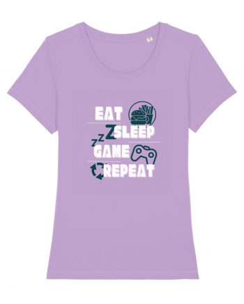 Eat Sleep Game Repeat Lavender Dawn