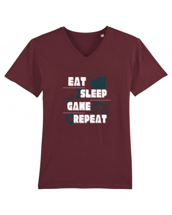 Eat Sleep Game Repeat Burgundy