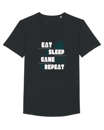 Eat Sleep Game Repeat Black