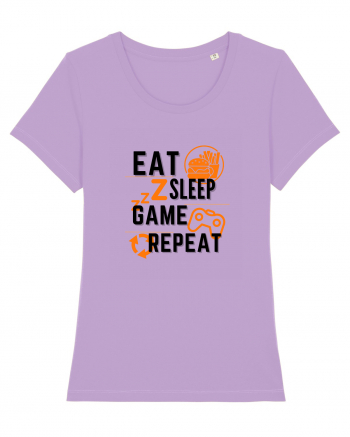 Eat Sleep Game Repeat Lavender Dawn