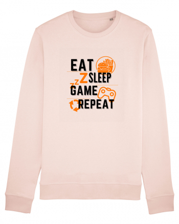 Eat Sleep Game Repeat Candy Pink