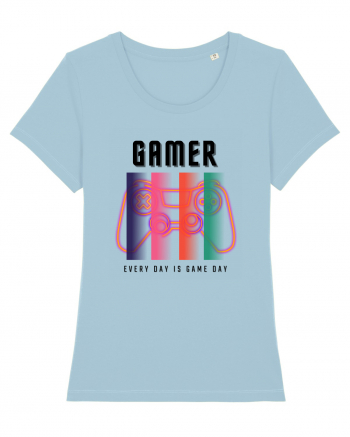 GAMER Every Day Is Game Day Sky Blue