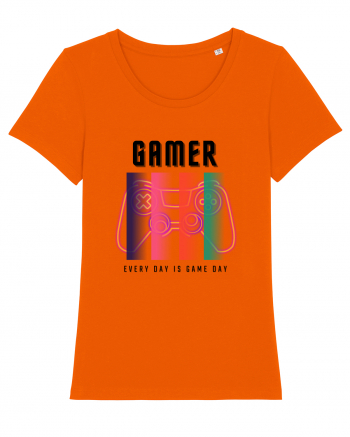 GAMER Every Day Is Game Day Bright Orange