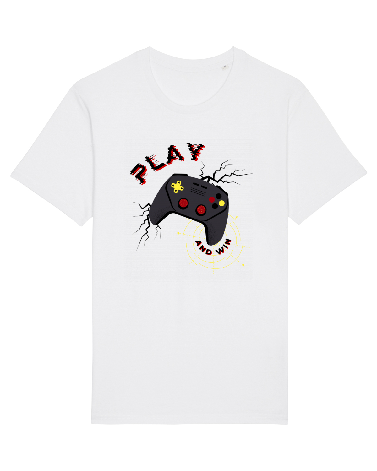 Tricou mânecă scurtă Unisex Rocker White