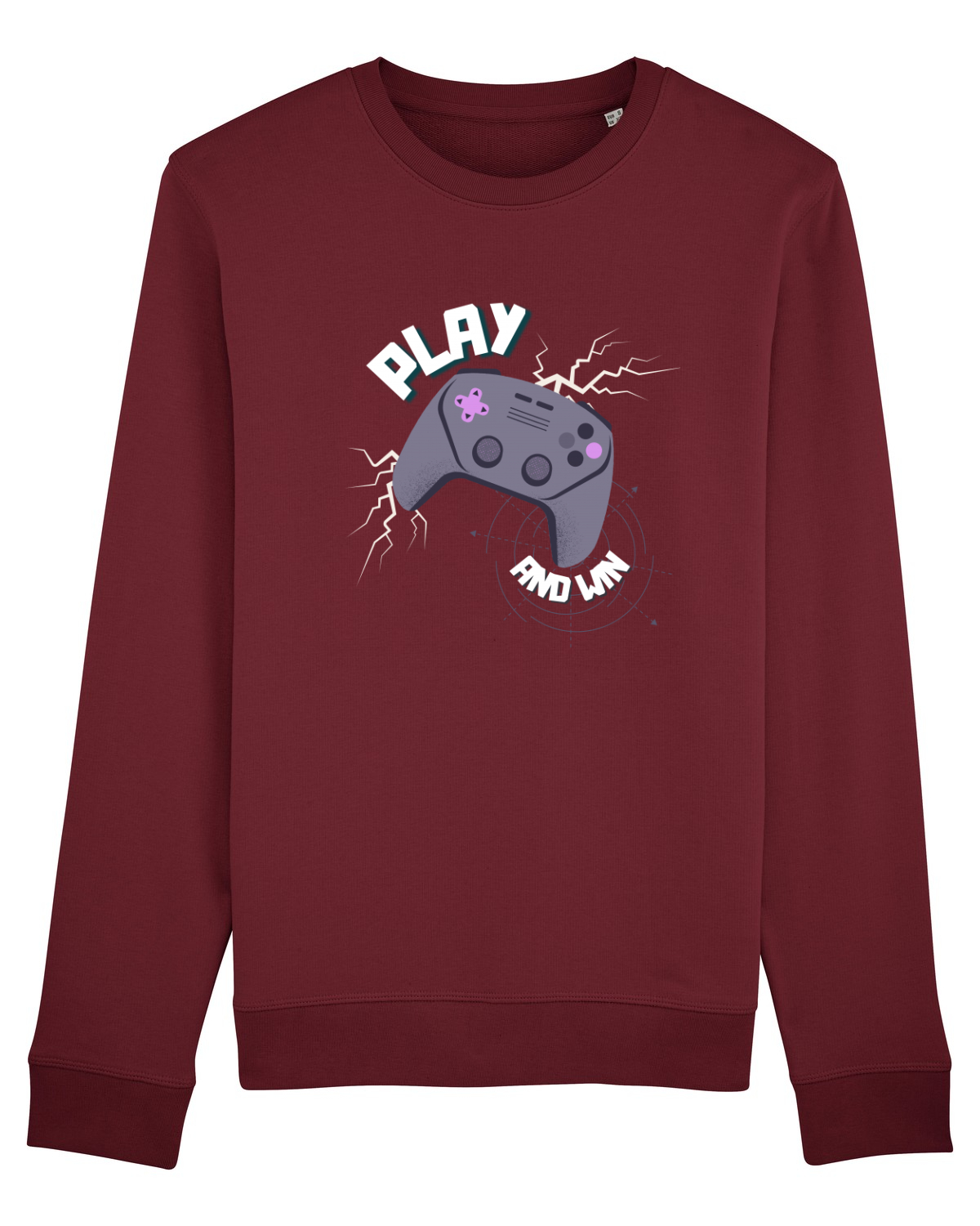 Bluză mânecă lungă Unisex Rise Burgundy