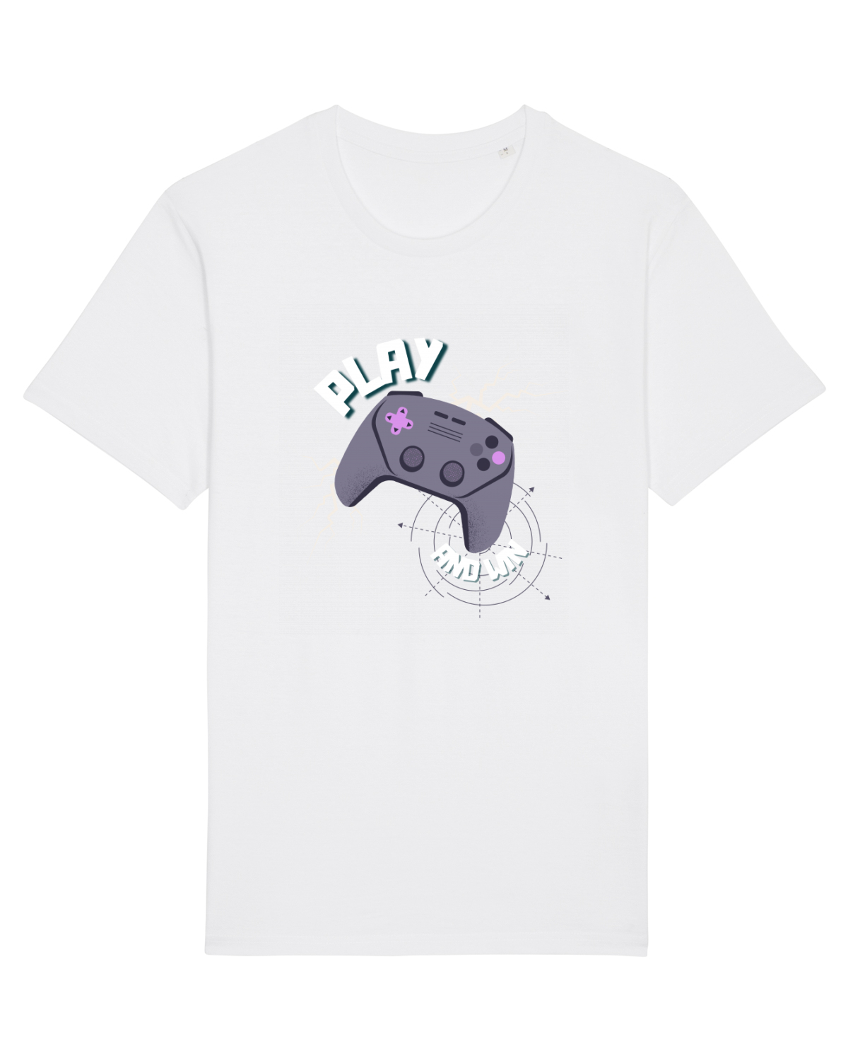Tricou mânecă scurtă Unisex Rocker White