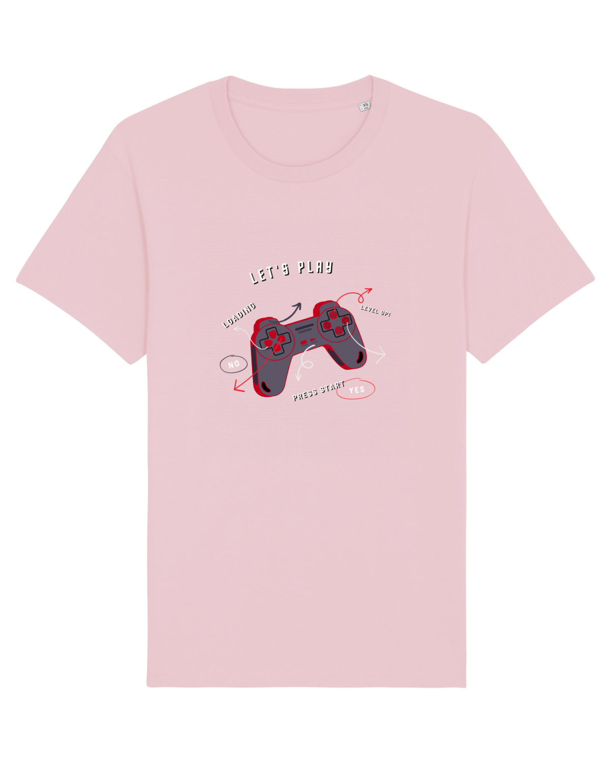 Tricou mânecă scurtă Unisex Rocker Cotton Pink