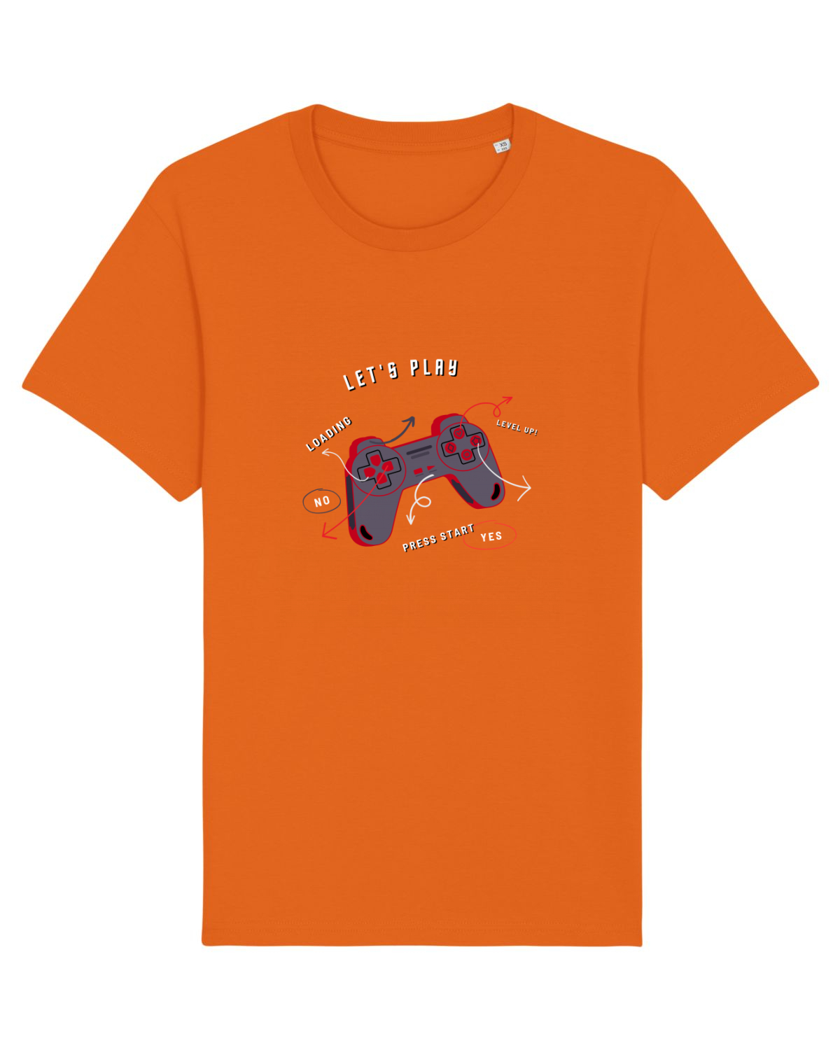 Tricou mânecă scurtă Unisex Rocker Bright Orange