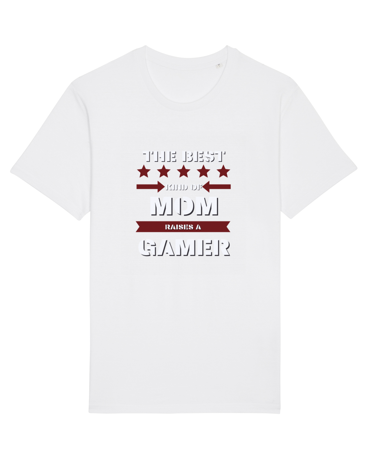 Tricou mânecă scurtă Unisex Rocker White