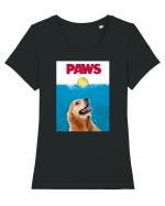 PAWS Tricou mânecă scurtă guler larg fitted Damă Expresser