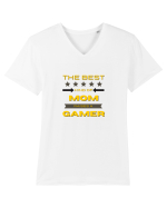 The Best Kind Of MOM Raises A Gamer Tricou mânecă scurtă guler V Bărbat Presenter