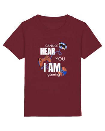 Cannot Hear You I Am Gaming Burgundy