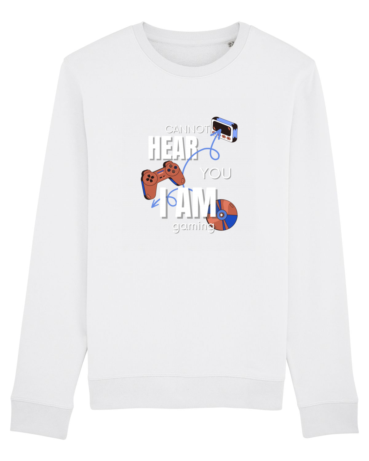 Bluză mânecă lungă Unisex Rise White