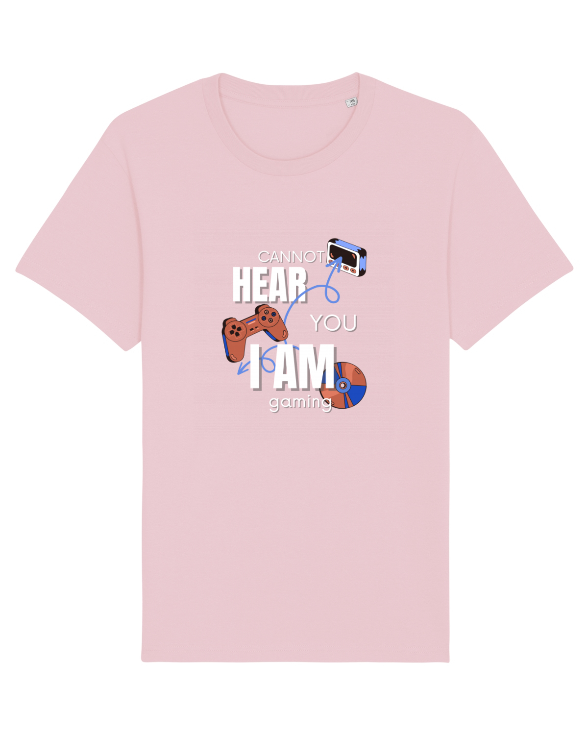 Tricou mânecă scurtă Unisex Rocker Cotton Pink