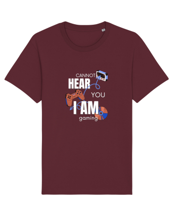 Cannot Hear You I Am Gaming Burgundy