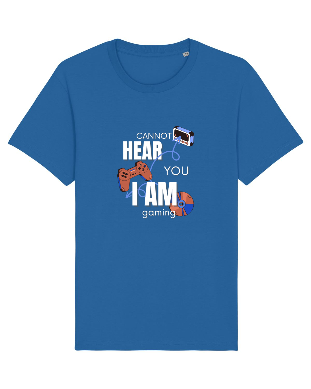 Tricou mânecă scurtă Unisex Rocker Royal Blue