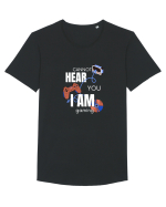 Cannot Hear You I Am Gaming Tricou mânecă scurtă guler larg Bărbat Skater