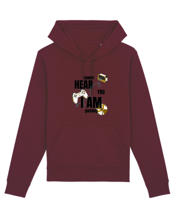 Cannot Hear You I Am Gaming Burgundy
