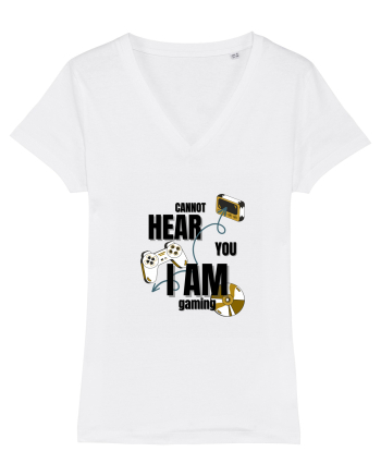 Cannot Hear You I Am Gaming White