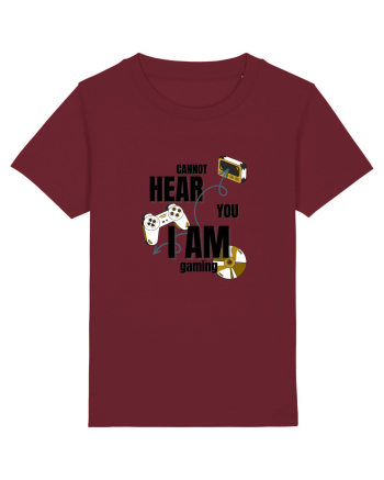Cannot Hear You I Am Gaming Burgundy