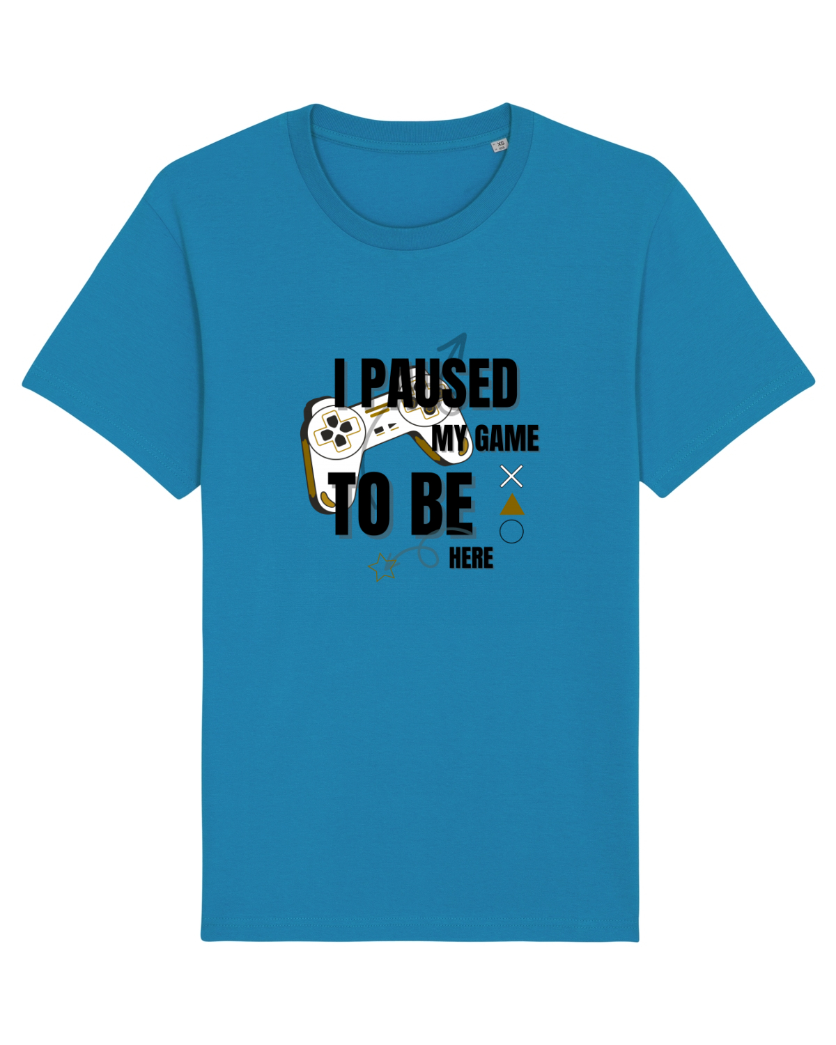 Tricou mânecă scurtă Unisex Rocker Azur