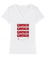 GAMER Life Is A Game Tricou mânecă scurtă guler V Damă Evoker