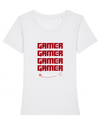 GAMER Life Is A Game White